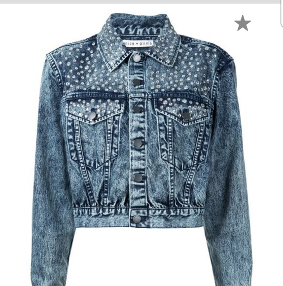 alice olivia denim jacket